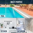 thumbnail image 6 of U.S. Pool Supply Hand-Held and Pool Pole Attachment Scrub Brushes - Surface Scrubbing Scouring Sponge Pads - Clean Pool Tile Grout Walls, Vinyl Liners, Spas, Remove Stains, Kitchen Bathroom, 6 of 6