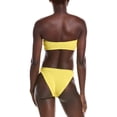 thumbnail image 2 of HUNZA G. womens Hunza G Jean 2pc Bikini Set, os, Yellow, 2 of 3