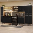 thumbnail image 2 of Cocina Integral 325cm Marrón/Negro Emilly Madesa 05, 2 of 5