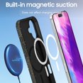 thumbnail image 3 of Decase for iPhone 16 Mag-Safe Case, Shockproof, Drop-Proof, Ultra Slim PC+Soft TPU Back Cover, Thin Matte Protective Case, 3X Military Standard Tested, Magnetic Protective Phone Case,Black, 3 of 7