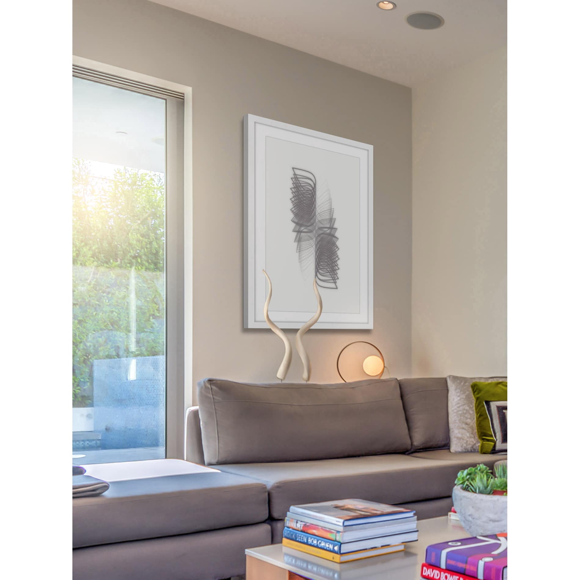 Marmont Hill "Geometric Motion" by Bryon White Framed Painting Print