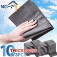 thumbnail image 2 of Thickened Magic Cleaning Cloth Microfiber Glass Clean Towel Reusable Washable Lint-free Cleaning Rags for Kitchen Glass Car Thickened 30x40cm 9PCS, 2 of 6