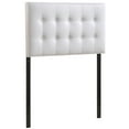 thumbnail image 2 of Modern Contemporary Twin Size Fabric Headboard, Ivory Fabric, 2 of 4