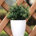 thumbnail image 4 of Monstrate Maceta de autorriego ABS con especial para colgar en la pared, duradera y práctica para autorriego Jardín y Patio Blanco Medio 14*15cm, 4 of 6