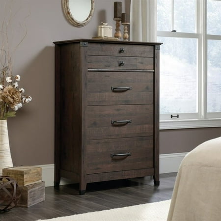 Sauder Carson Forge 4 Drawer Chest In Coffee Oak Walmart Ca