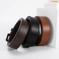 thumbnail image 7 of WHIPPY Non Metal Leather Belt for Men, Nickel Free Belts for Jeans Pants with Hypoallergenic Buckle, 7 of 7