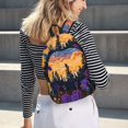 thumbnail image 6 of Yiaed Cosmic Irises At Twilight Print Backpack, Premium Laptop Backpack, Travel Backpack for Women, Lightweight Backpacks, Comfortable Back Pack-Medium, 6 of 7