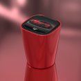 thumbnail image 4 of JUSPOCKET Cenicero portátil para coche con LED para fumar puros, caja interior de doble capa, soporte para vaso cilíndrico para cenizas (rojo), 4 of 15