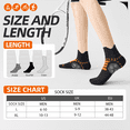 thumbnail image 6 of Mqamex 5-Pack Men's Athletic Ankle Socks,6-14,Moisture Wickingr Running Low Cut Socks, 6 of 6