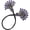 Purple, variant on Vjnyvs Green Peacock Hair Curler Pearl Rhinestone Clip French Twist Bun Maker Accessory