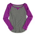 thumbnail image 1 of Aeropostale Womens Raglan Tee Pajama Sleep T-shirt, Purple, Juniors, Small, 1 of 1
