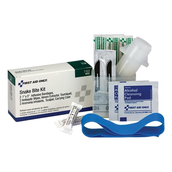 First Aid Only Snake Bite Kits, 11 Pieces, Plastic - 1 KIT (579-7103)