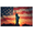 1A, variant on Statue of Liberty Banner American Flag Patriotic Design Celebration Backdrop for Independence Day Party Event Decoration