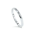thumbnail image 2 of Alliance de Mariage Simple en Or Blanc 14K de 2 mm, Ajustement Confortable, 2 of 2