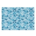 thumbnail image 1 of Blue Cutting Board, Geometric Pattern with Triangles in Oceanic Winter Colors Abstract Mosaic, Decorative Tempered Glass Cutting and Serving Board, Large Size, Blue Sky Blue Pale Blue, by Ambesonne, 1 of 1