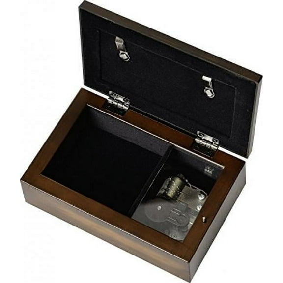 May You Find The Courage Jeweled Woodgrain Jewelry Music Box - Plays Tune Wind Beneath My Wings