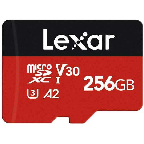 Lexar Carte Micro SD 256 Go, carte mémoire flash microSDXC UHS-I