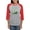 Heather/Red, variant on CafePress - PERFECT TO BE Long Sleeve T Shirt - Womens Baseball Tee