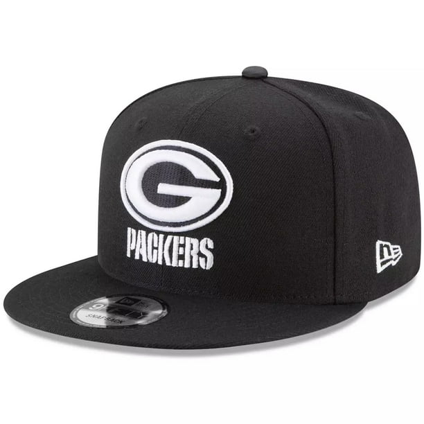 Gorra Snapback New Era NFL 9FIFTY Green Bay Packers, color blanco y negro