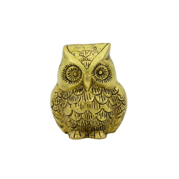 Natriel Exquisite Brass Owl Sculpture - Handcrafted Timeless Charm