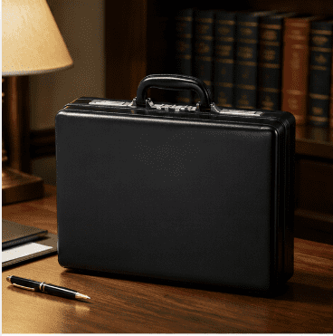 mokzer Solo New York Attache - Carrying Case with Combination Lock, Business Brief, Large Main Compartment - Grand Central