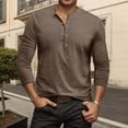 thumbnail image 2 of VJATTWR Men's Long Sleeve Shirt,Lightweight T-Shirt Tee Solid Color Casual Pullover Tops Xxxl, 2 of 4