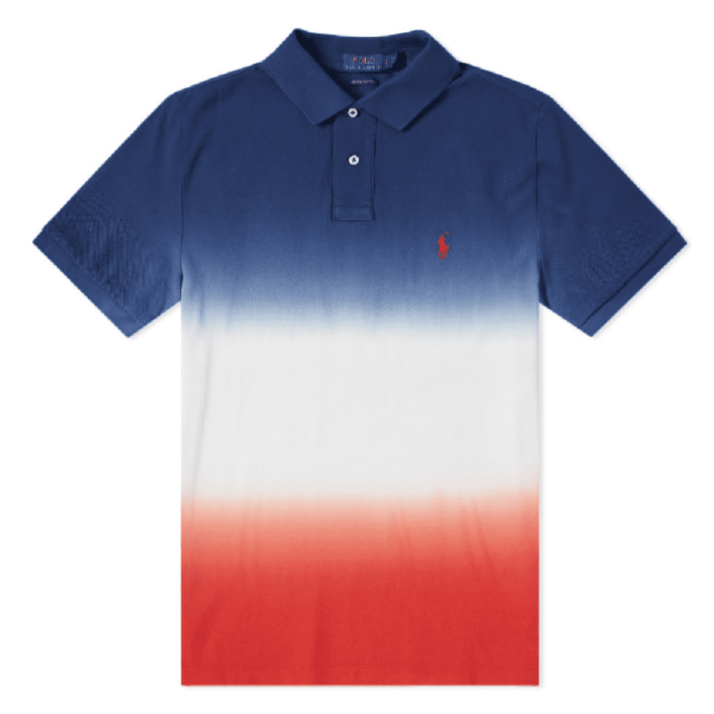 Polo Ralph Lauren Ombre Polo Shirt, Dip Dye Polo In Multi, L Polo Ralph Lauren Ombre Polo Shirt, Dip Dye Polo In Multi, L