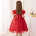thumbnail image 6 of DAETIROS Girls Red Tulle Dress Christmas Birthday Party Ruffle Tutu Princess Gown with Beaded Waist Soft Flower Girl Formal for Wedding Holiday Sizes 4-12,Size 10-11T, 6 of 7