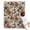 Pioneer Flower Floral, variant on Pioneer Flower Floral Print Pattern Blanket,Comfortable Soft Flannel Throw Blanket,All Season,Warm Lightweight Blankets for Sofa Bed Couch Living Room Chair,30"x40"