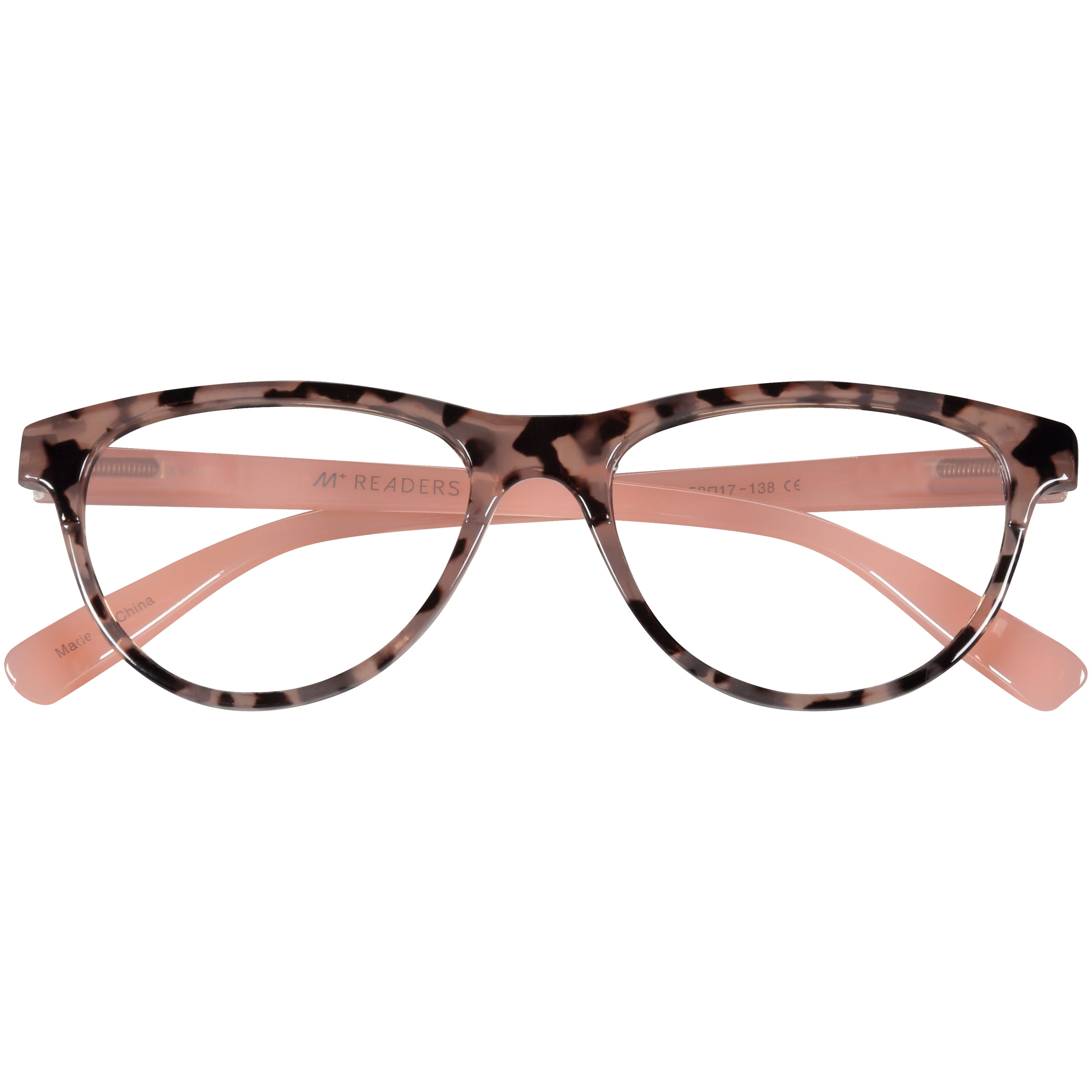 M Readers Jessie Blush Tortoiseshell +1.50 Reading Glasses with Case