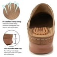thumbnail image 3 of Ecetana Womens Mules & Clogs Comfort Slip On Sandal Shoes Closed Toe Sandals for Women, 3 of 5