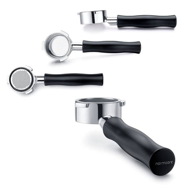 Normcore Portafiltro Nudo 58 Mm Con Cestello 18 G E Manico In Noce - Per Breville/Sage - 5