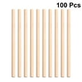 thumbnail image 3 of 100 Wooden Dowel Rods, 4x1/4 Inch, Unfinished Natural Wood for Crafts, 3 of 7