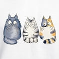 thumbnail image 3 of CafePress - Three 3 Cats Hooded Sweatshirt - Pullover Hoodie, Hooded Sweatshirt, 3 of 4