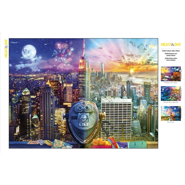 Buffalo Games Night & Day Manhattan Skyline 1000 Piece Jigsaw