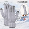 thumbnail image 7 of Women's Winter Touch Screen Gloves Warm Fleece Lined Knit Gloves Elastic Cuff Winter Texting Gloves, 7 of 7