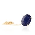thumbnail image 4 of Galaxy Gold 14k Solid Gold 18" Necklace with Genuine 8.50ct Sapphire Pendant, 4 of 5