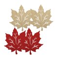 thumbnail image 4 of 4 Pcs Sets de Table Feuille d'Érable Automne, Sets de Table en Forme de Feuille d'Érable pour l'Action de Grâce, 4 of 7