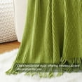 thumbnail image 3 of Grey Throw Blanket for Couch, Soft Warm Cozy Decorative Chenille Knit Grey Blanket, Sofa Bed Couch Throw Blanket for Dark Tone Living Room Bedroom Home Decor, 51" x 67", 3 of 5