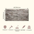 thumbnail image 3 of 3D Wall Panels, Natural Brick Effect Styrofoam Wall Paneling, Wall Cladding Panel, Gemstone (set of 9 Covers 48 sq ft), 3 of 9