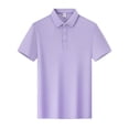 thumbnail image 5 of FRSASU Womens Golf Polo Shirts Short Sleeve Collared Tops Lightweight Moisture Wicking Tennis Activewear Purple, 5 of 6