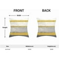 thumbnail image 4 of Yellow Grey Pillow Covers 16x16 Set of 2 Beige Abstract Art Painting Striped Decorative Throw Pillow Covers Square Modern Cushion Case for Home Couch Sofa Outdoor, 4 of 7