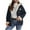 Navy, variant on Oversized Jackets for Women Fleece Streetwear Long Sleeve Zip Up Hooded Coat Heartbeat Outwear Green 2XL