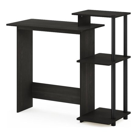 Pemberly Row Contemporary Laptop/Computer Desk in Dark Espresso