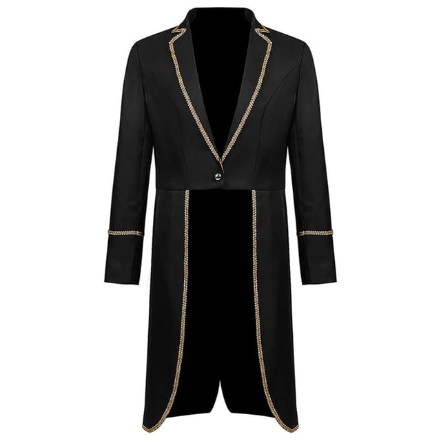 CEHVOM Manteau Rétro pour Hommes et Femmes Costume de Jeu de Rôle Mi-Long Costume de Smoking Rétro en Solde