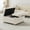White, variant on Extra Large Storage Ottoman Coffee Table with Lift Top,Faux Leather Tufted Upholstered Ottoman with Storage,Oversized Square Ottoman,Large Square Storage Ottoman Bench for Bedroom Living Room