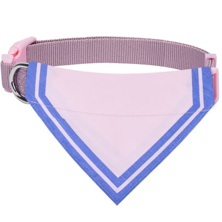 - Blueberry Pet Pretty Picks Girly Triangle Pinkish-Purple Cotton Blend Bandana Dog Collar, Medium