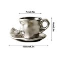 thumbnail image 3 of Coffee Cup Face Art Personality Creative Ceramic Espresso American Black Tea Coffee Cups, 3 of 5