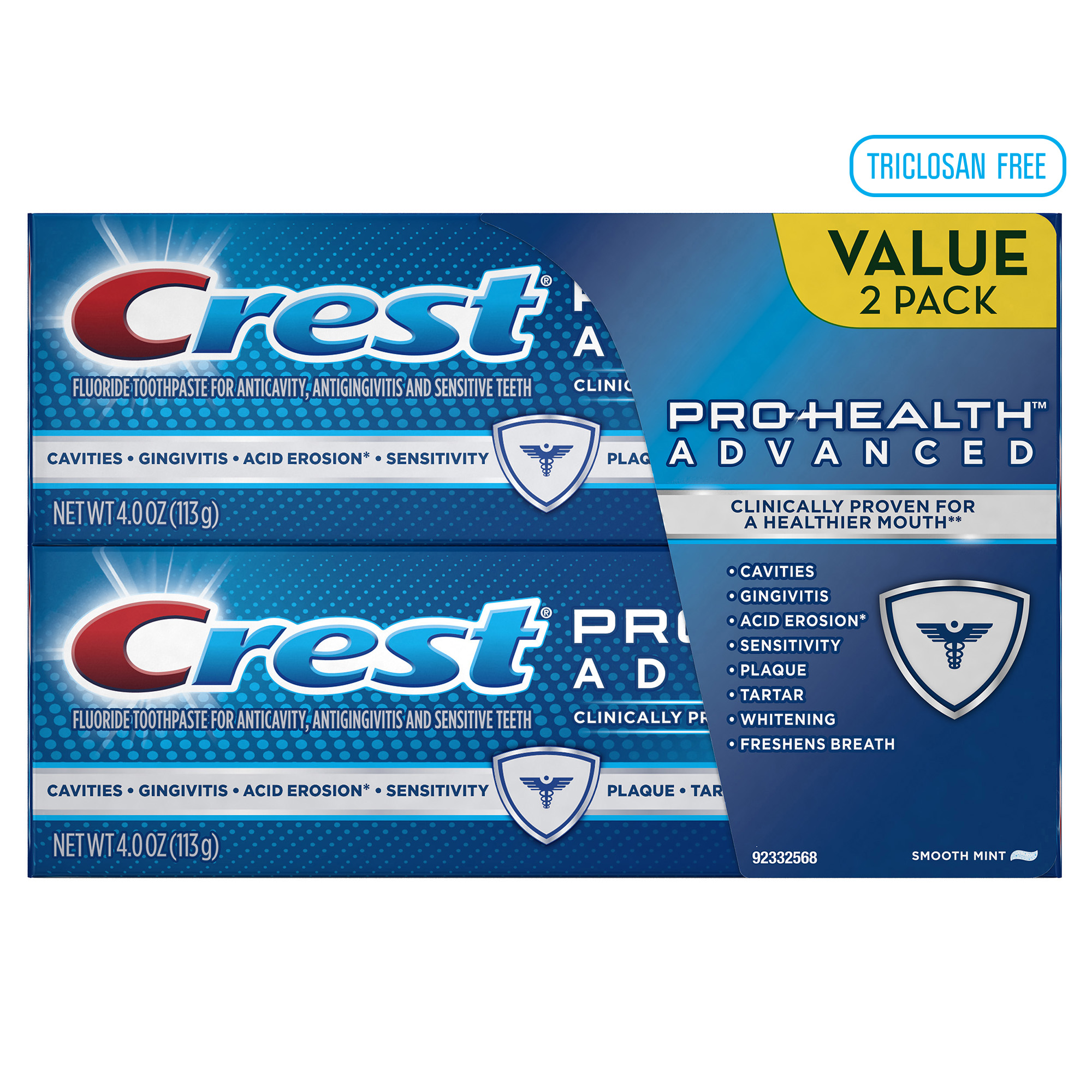 Crest Pro-Health Advanced Soothing Smooth Mint Toothpaste 8.0 oz. 2 Count - image 8 of 9