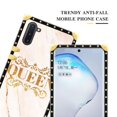 thumbnail image 3 of Daizag Funda Compatible Con Samsung Galaxy Note 10 B Queen Funda Lujo Elegante Mujer Niña Decoración De Metal Esquina Clásico Retro Suave Tpu Funda Para Samsung Galaxy Note 10, 3 of 5